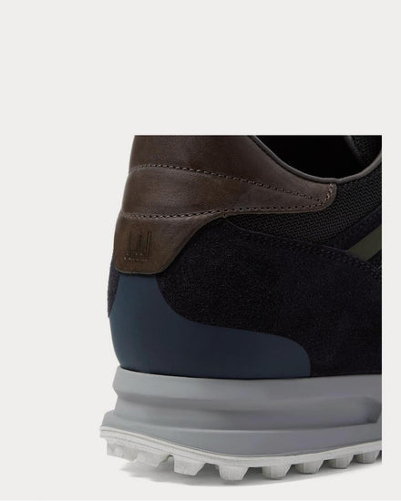 Dunhill Radial Runner Leather and Suede-Trimmed Mesh  Navy low top sneakers - 5