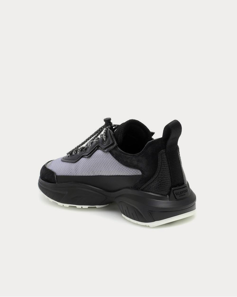 Valentino Valentino Garavani SHEGOES Deep Grey Low Top Sneakers - 3