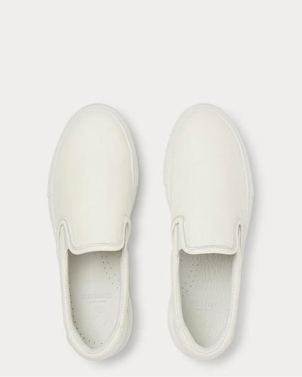 Diemme Garda Full-Grain Leather Slip-On  Off-white slip on sneakers - 6