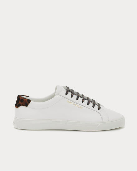 Saint Laurent Andy leather White Low Top Sneakers - 1