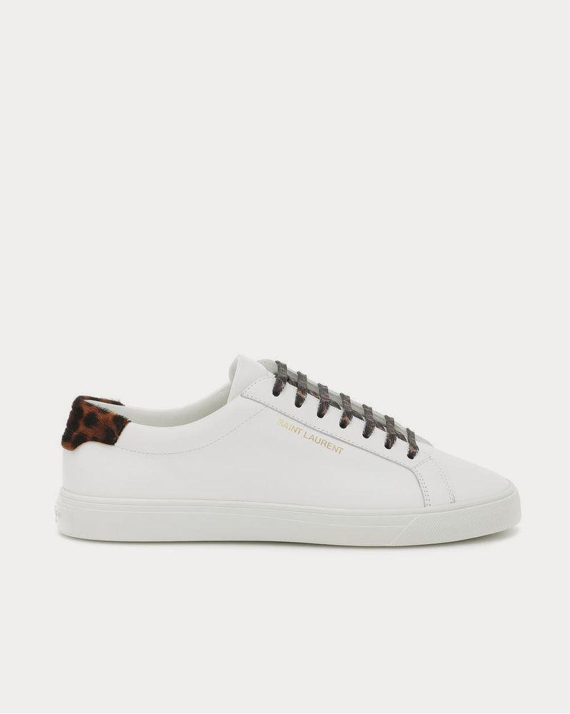 Saint Laurent Andy leather White Low Top Sneakers - 1
