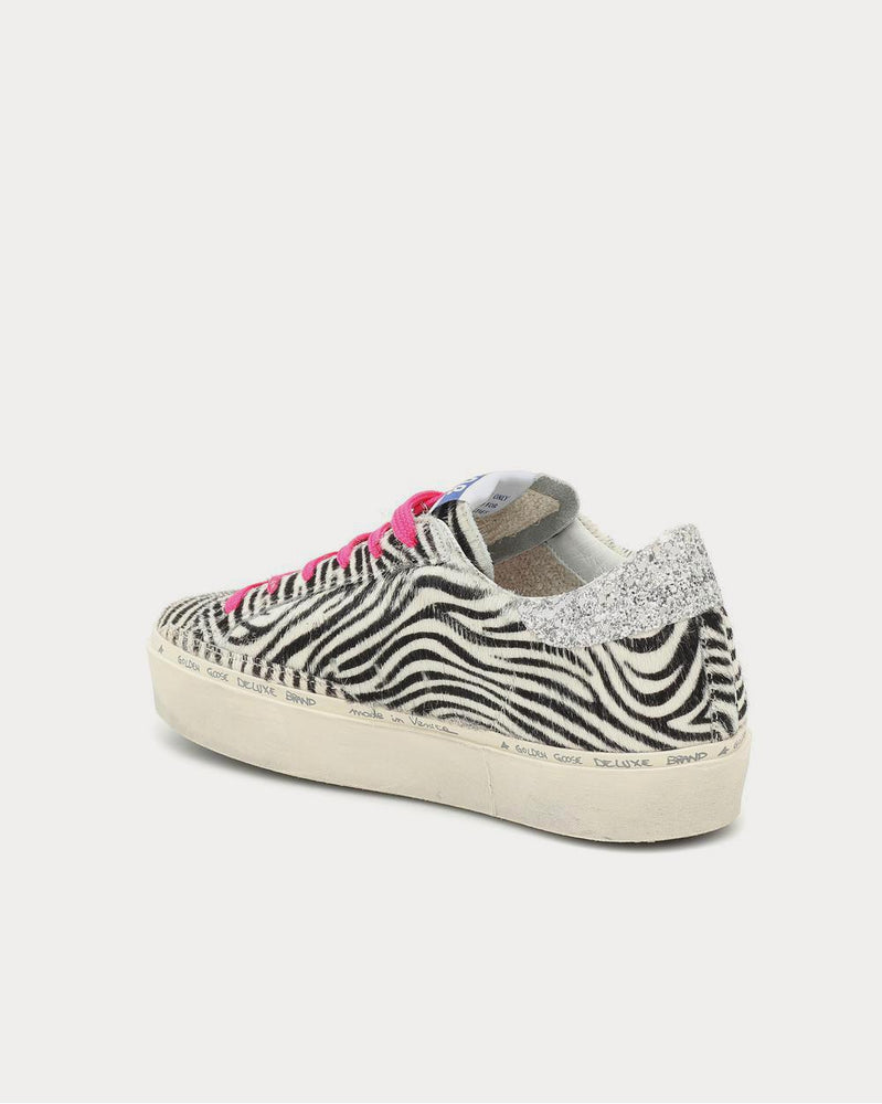 Golden Goose Hi Star calf-hair Zebra Low Top Sneakers - 3