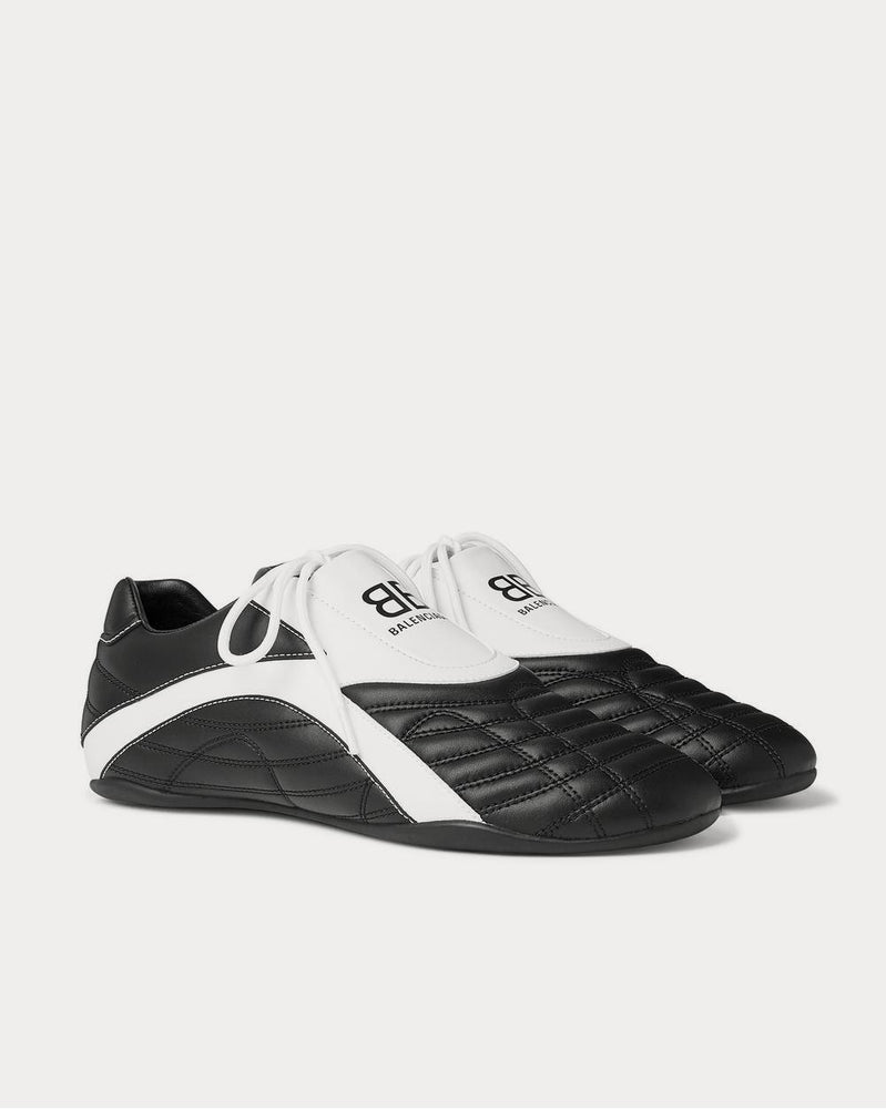 Balenciaga Zen Logo-Print Faux Leather  Black low top sneakers - 2