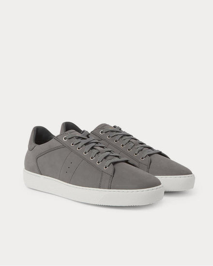 J.M. Weston Nubuck  Gray low top sneakers - 2