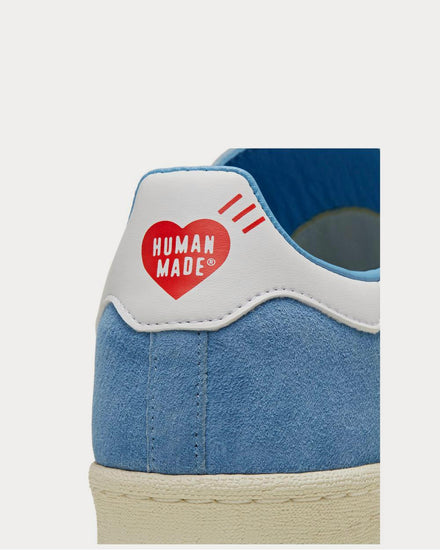 Adidas x Human Made Campus Leather-Trimmed Suede  Blue low top sneakers - 3