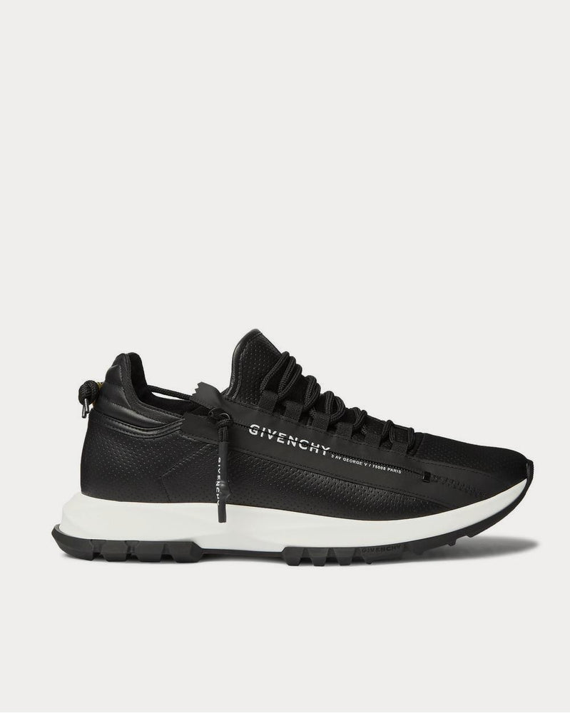 Givenchy Men's Spectre Perforated Leather Black low top sneakers