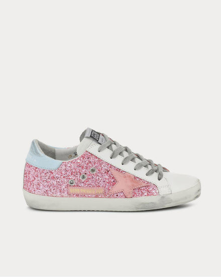 Golden Goose Superstar leather Pink Glitter Low Top Sneakers - 1