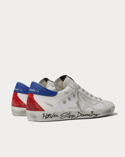 canvas sneakers superstar distressed leather and suede sneakers