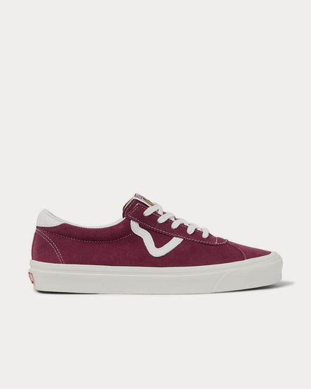 Vans Style 73 DX Anaheim Factory Leather-Trimmed Suede  Burgundy low top sneakers - 1