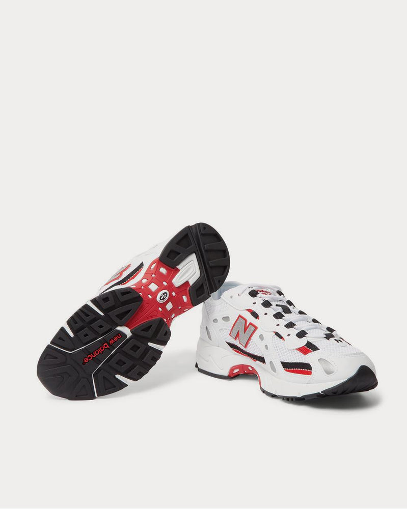 New Balance 827 Webbing-Trimmed Faux Leather and Mesh  White low top sneakers - 3