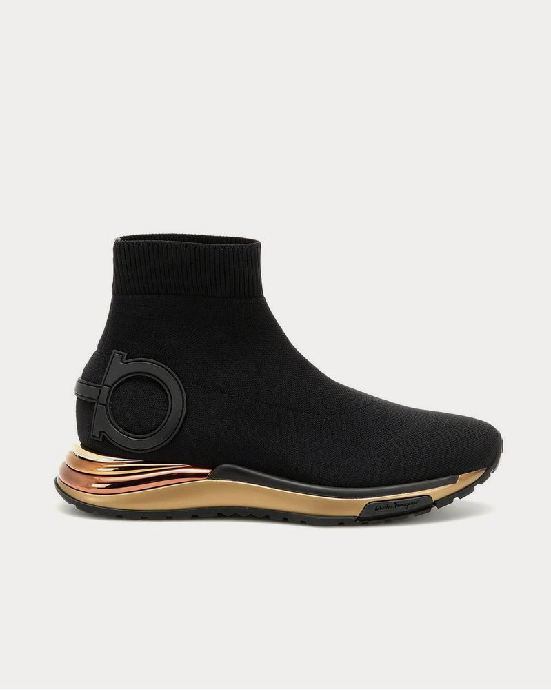 スニーカー FERRAGAMO Black Cosma Sock High-Top Sneakers Woman Ferragamo Cosma Sock high-top Sneakers | Black | FARFETCH