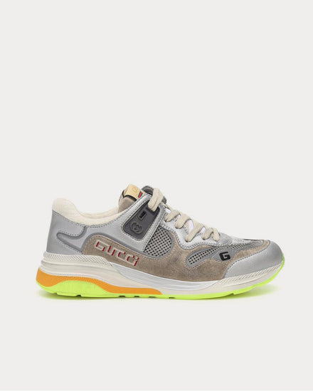 Gucci Ultrapace leather Grey Low Top Sneakers - 1