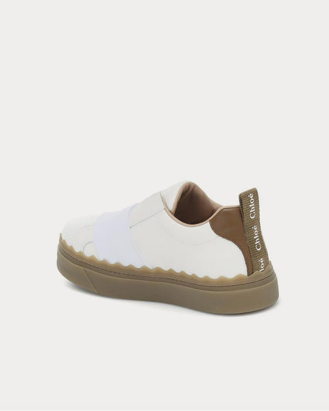 Lauren leather Grove Brown Slip On Sneakers