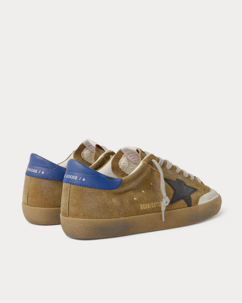 Golden Goose Superstar Distressed Suede and Leather  Brown low top sneakers - 3