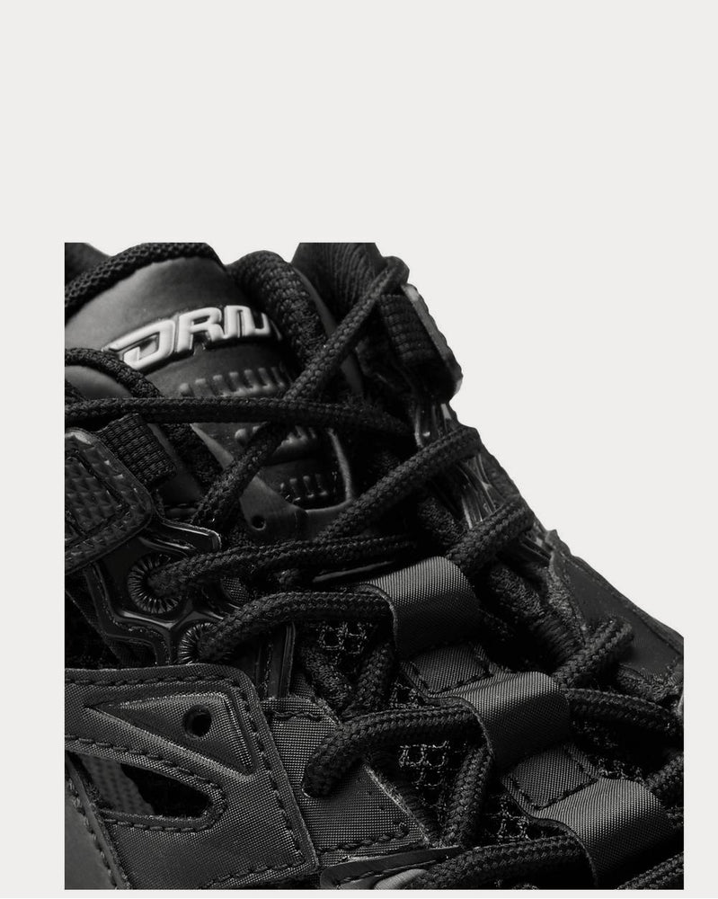Balenciaga Drive Mesh and Rubber  Black low top sneakers - 4