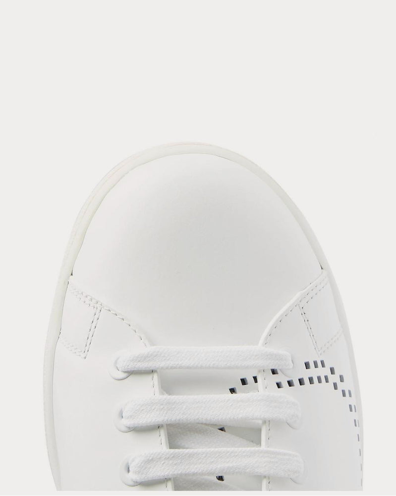 Valentino Net Perforated Leather  White low top sneakers - 5