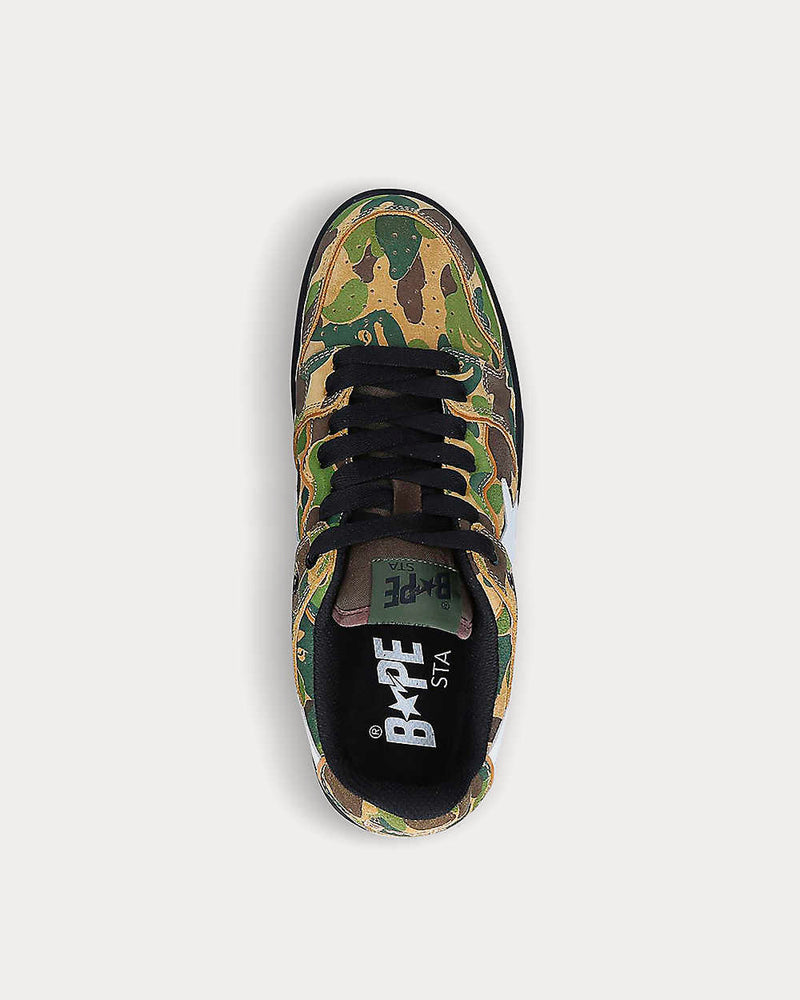 A Bathing APE BAPE SK8 STA Camo Low Top Sneakers - 2