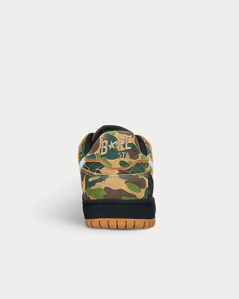 A Bathing APE BAPE SK8 STA Camo Low Top Sneakers - 4