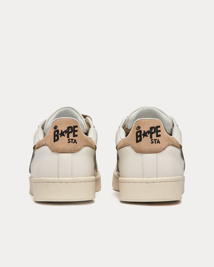 A Bathing APE Skull Sta M1 White / Camouflage Low Top Sneakers - 4