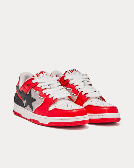 A Bathing APE SK8 STA M1 Red Low Top Sneakers - 3
