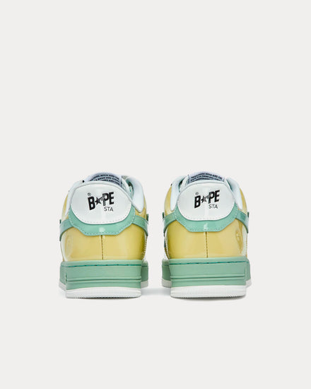 A Bathing APE BAPE Sta Mint Green / Cream / Brown Low Top Sneakers - 4