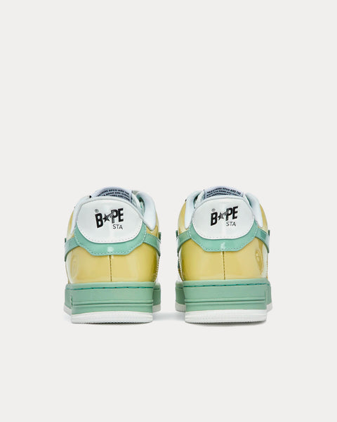 BAPE Sta Mint Green / Cream / Brown Low Top Sneakers