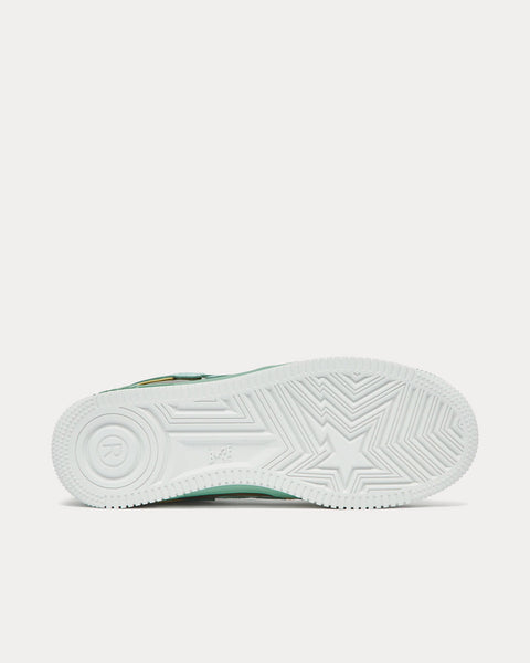 BAPE Sta Mint Green / Cream / Brown Low Top Sneakers
