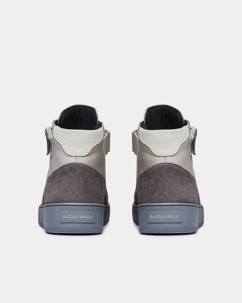 Corbusier Hi White & Grey High Top Sneakers