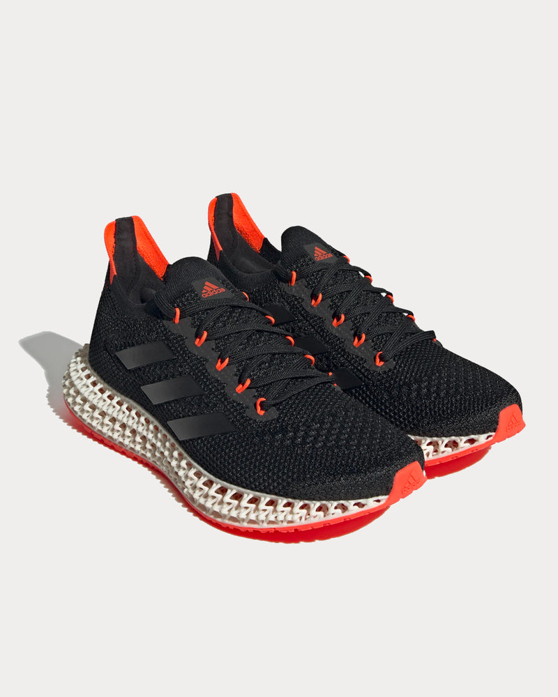 Adidas 4DFWD Core Black / Solar Red Running Shoes - 2