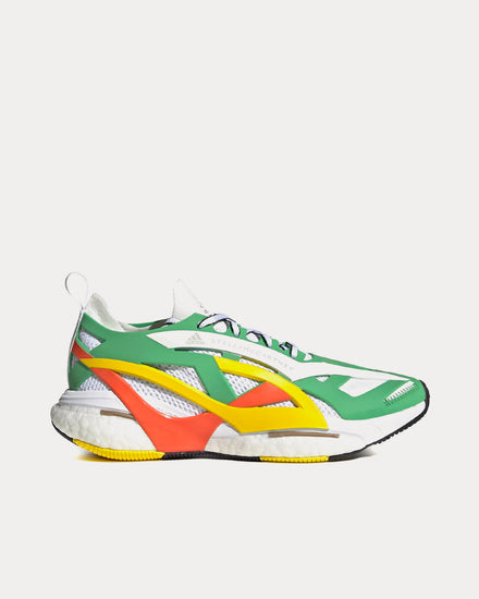 Adidas X Stella McCartney Solarglide Green / Cloud White / Semi Impact Orange Running Shoes - 1