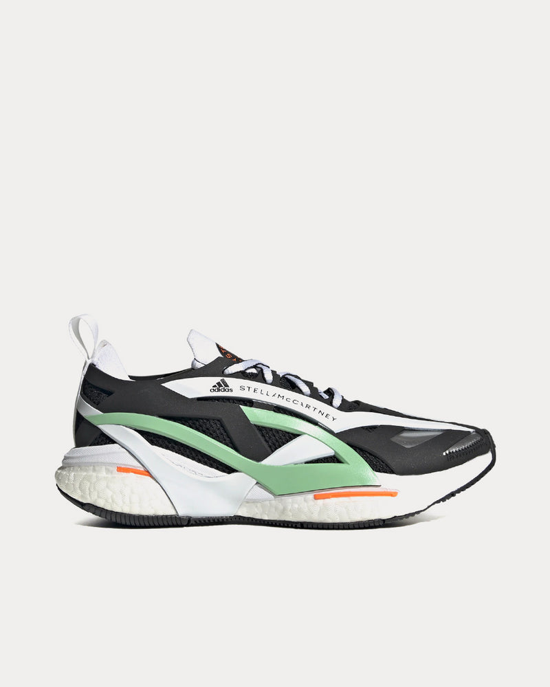 Adidas X Stella McCartney Solarglide Core Black / Cloud White / Bliss Green Running Shoes - 1