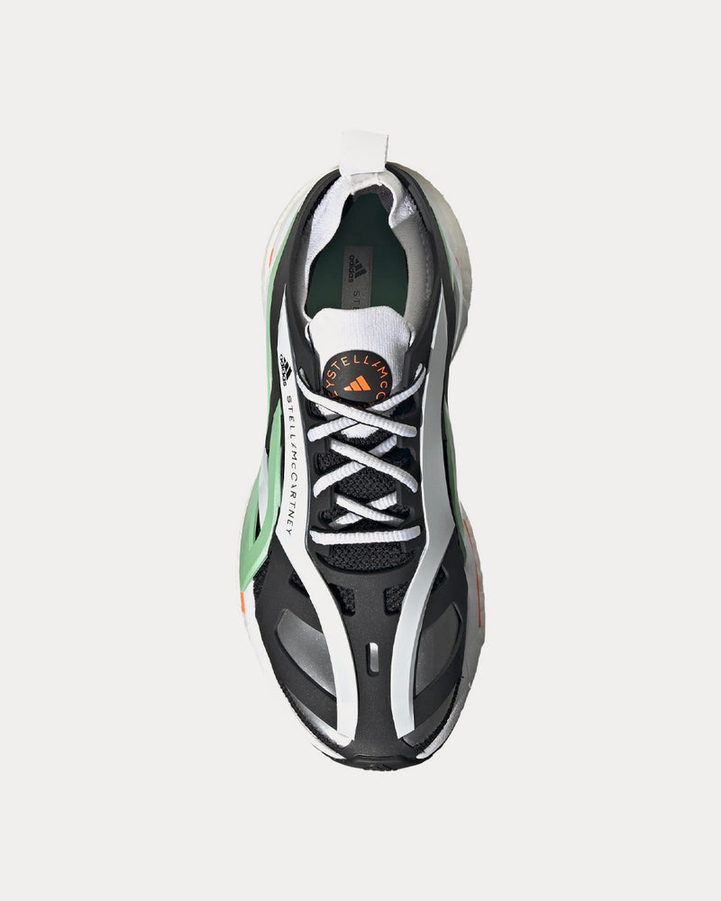Adidas X Stella McCartney Solarglide Core Black / Cloud White / Bliss Green Running Shoes - 2