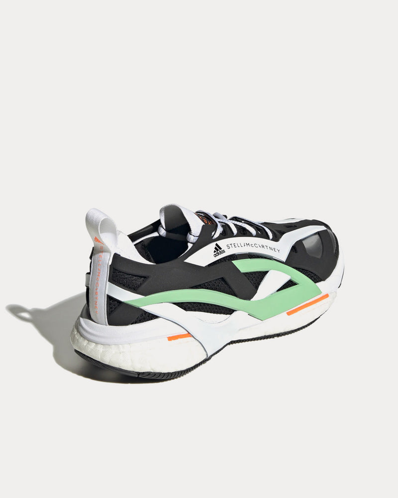 Adidas X Stella McCartney Solarglide Core Black / Cloud White / Bliss Green Running Shoes - 4
