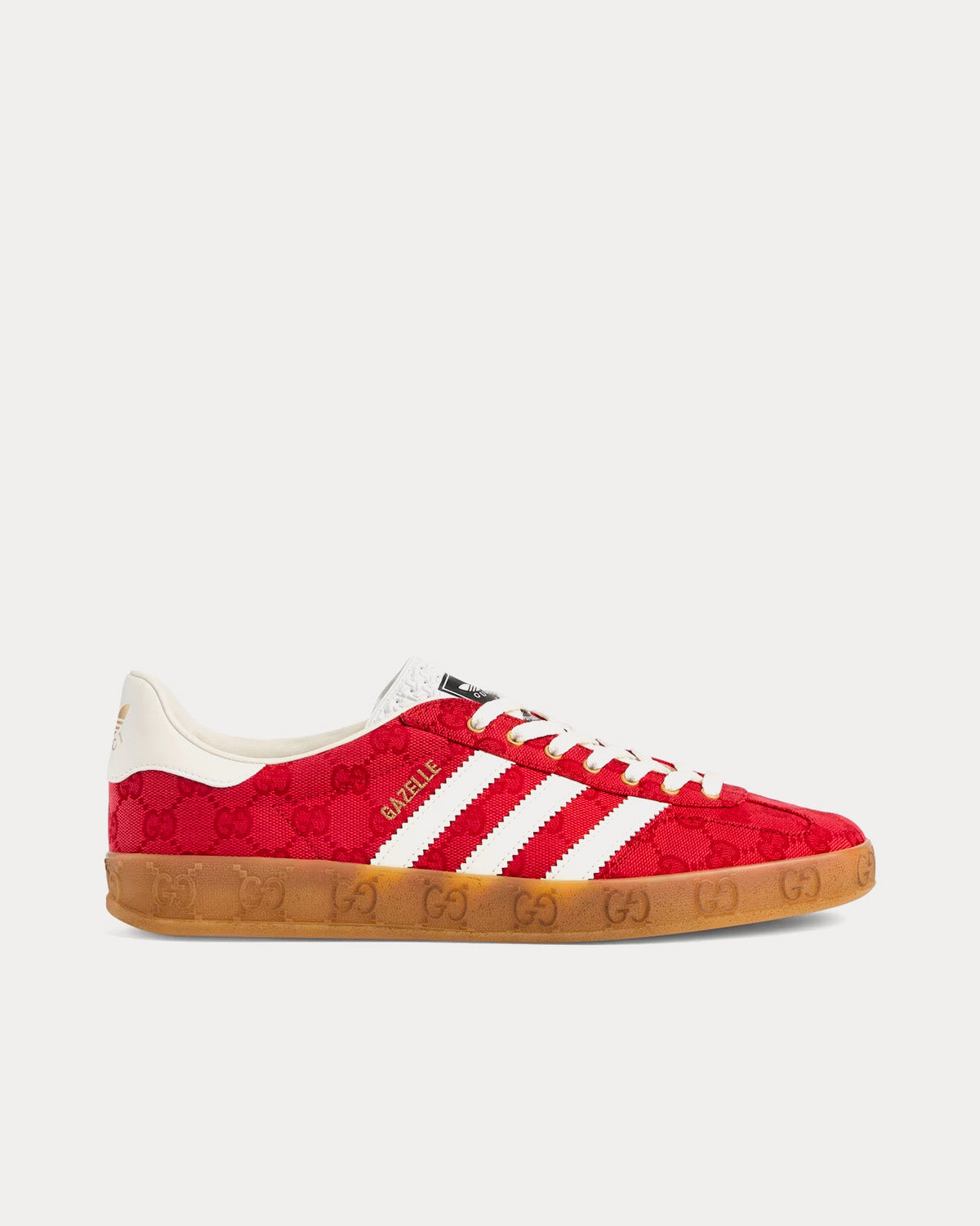 Adidas x Gucci Men's Gazelle Original GG Canvas red Low Top Sneakers