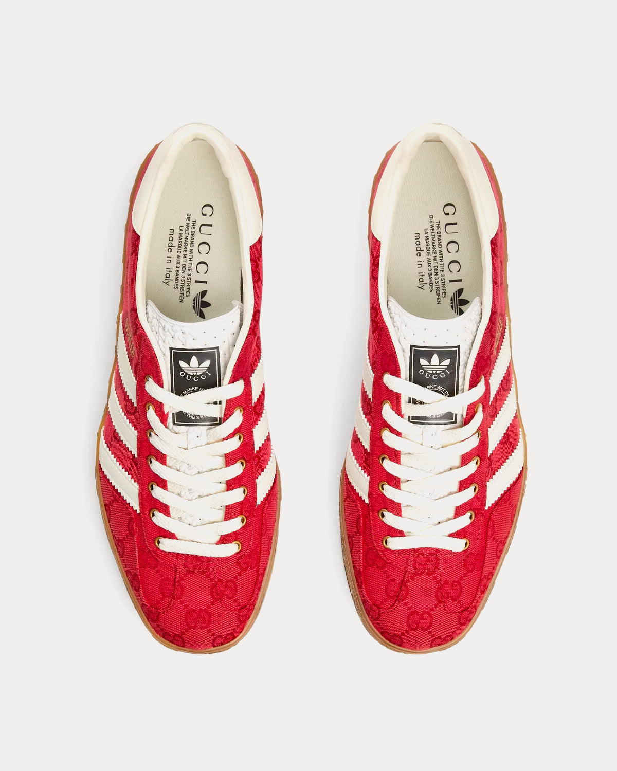 Adidas x Gucci - Gazelle Original GG Canvas red Low Top Sneakers