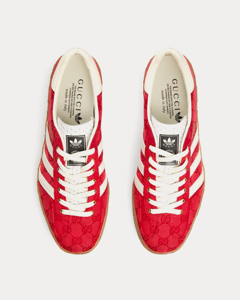 Inactivo persecucion tiempo Adidas x Gucci Gazelle Original GG Canvas red Low Top Sneakers - Sneak in  Peace