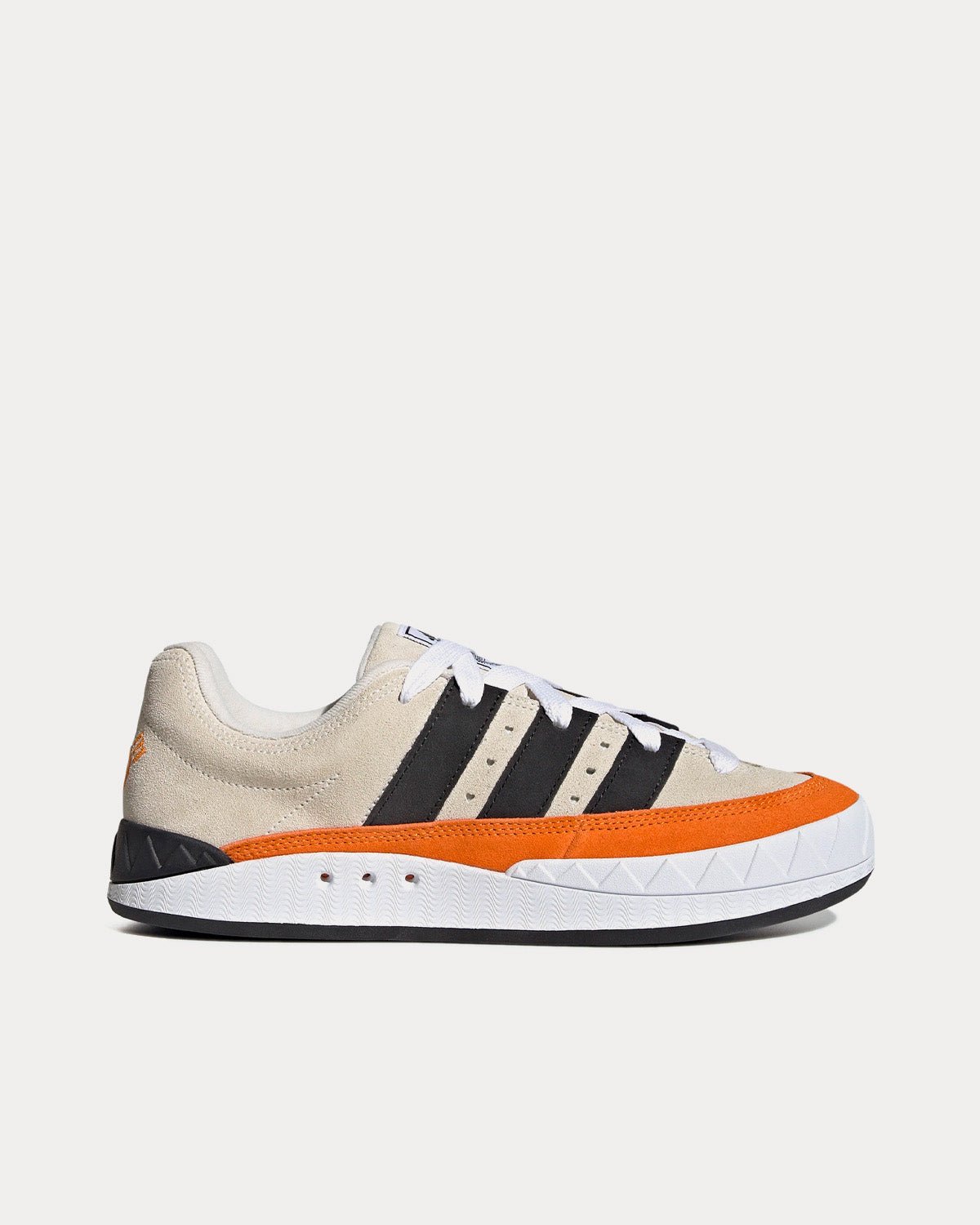 Adidas x Human Made - Adimatic Off White / Core Black / Bright Orange Low Top Sneakers