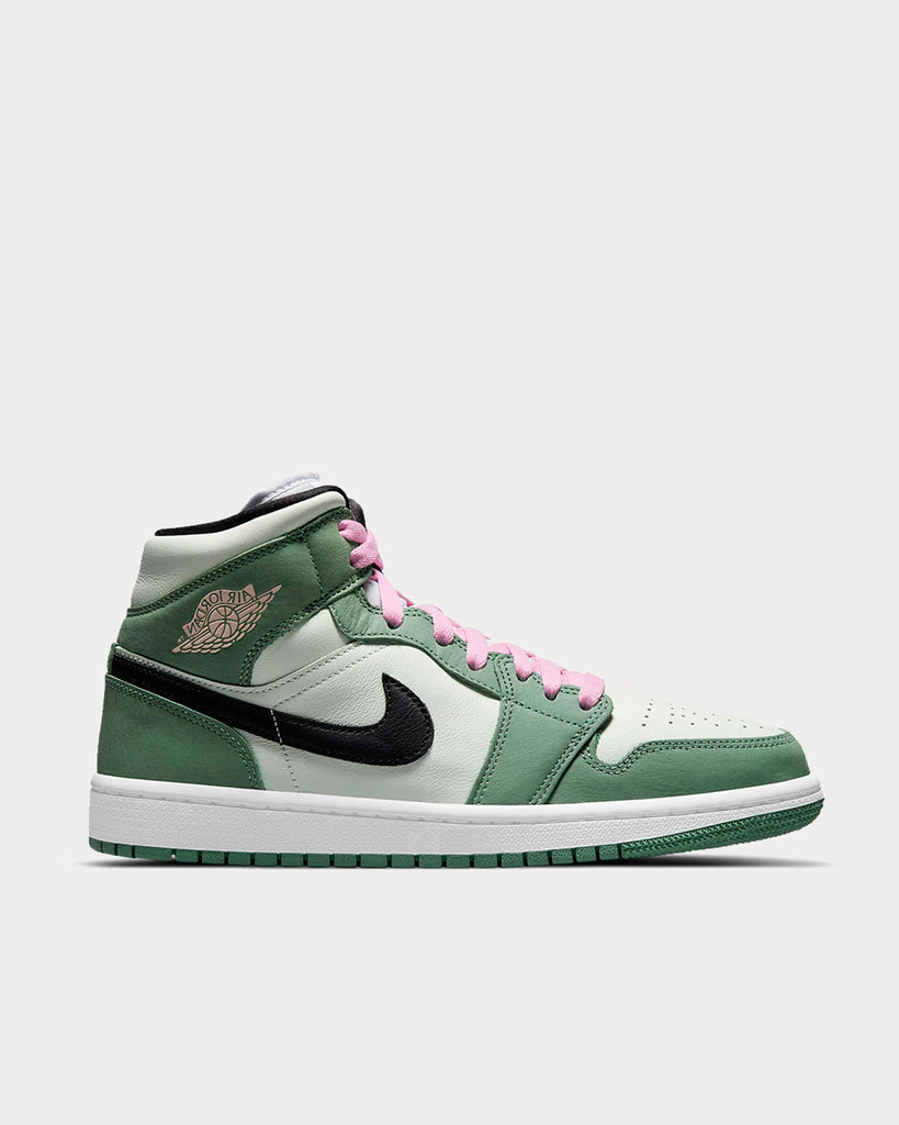 Jordan Air Jordan 1 Mid SE Dutch Green / Black / Pink High Top