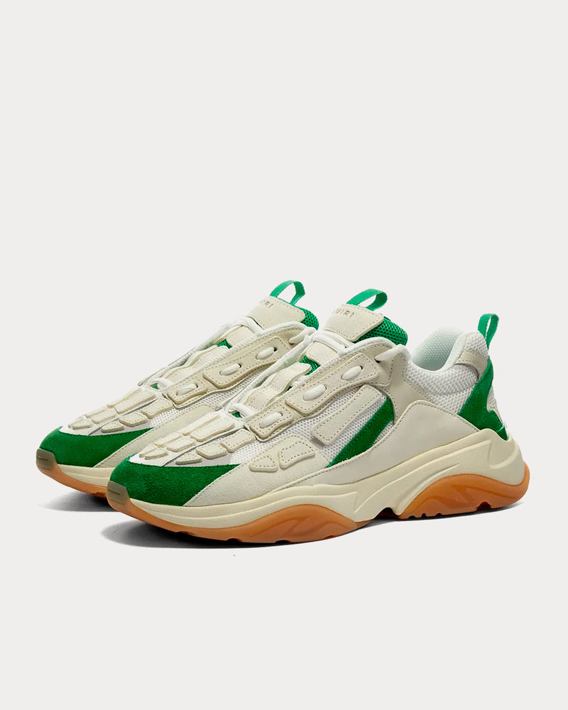 AMIRI Bone Runner Tennis Green Low Top Sneakers - 2
