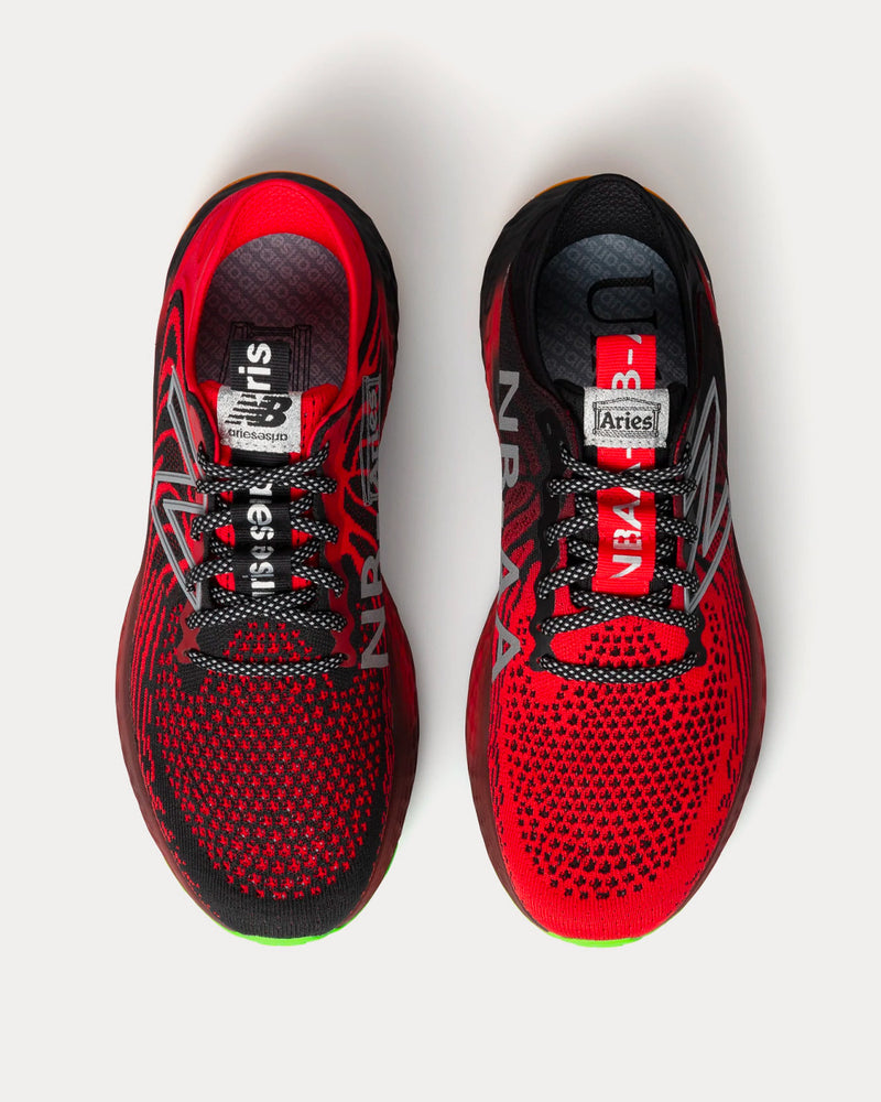 New Balance x Aries M1080 Red / Black Running Shoes - 2