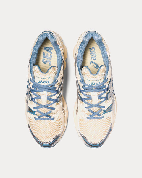 x WIND AND SEA GEL-Nimbus 9 Cream / Pure Silver Running Shoes