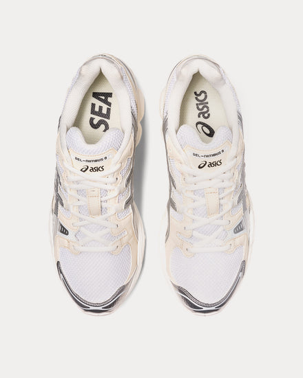 Asics x WIND AND SEA GEL-Nimbus 9 White / Pure Silver Running Shoes - 2