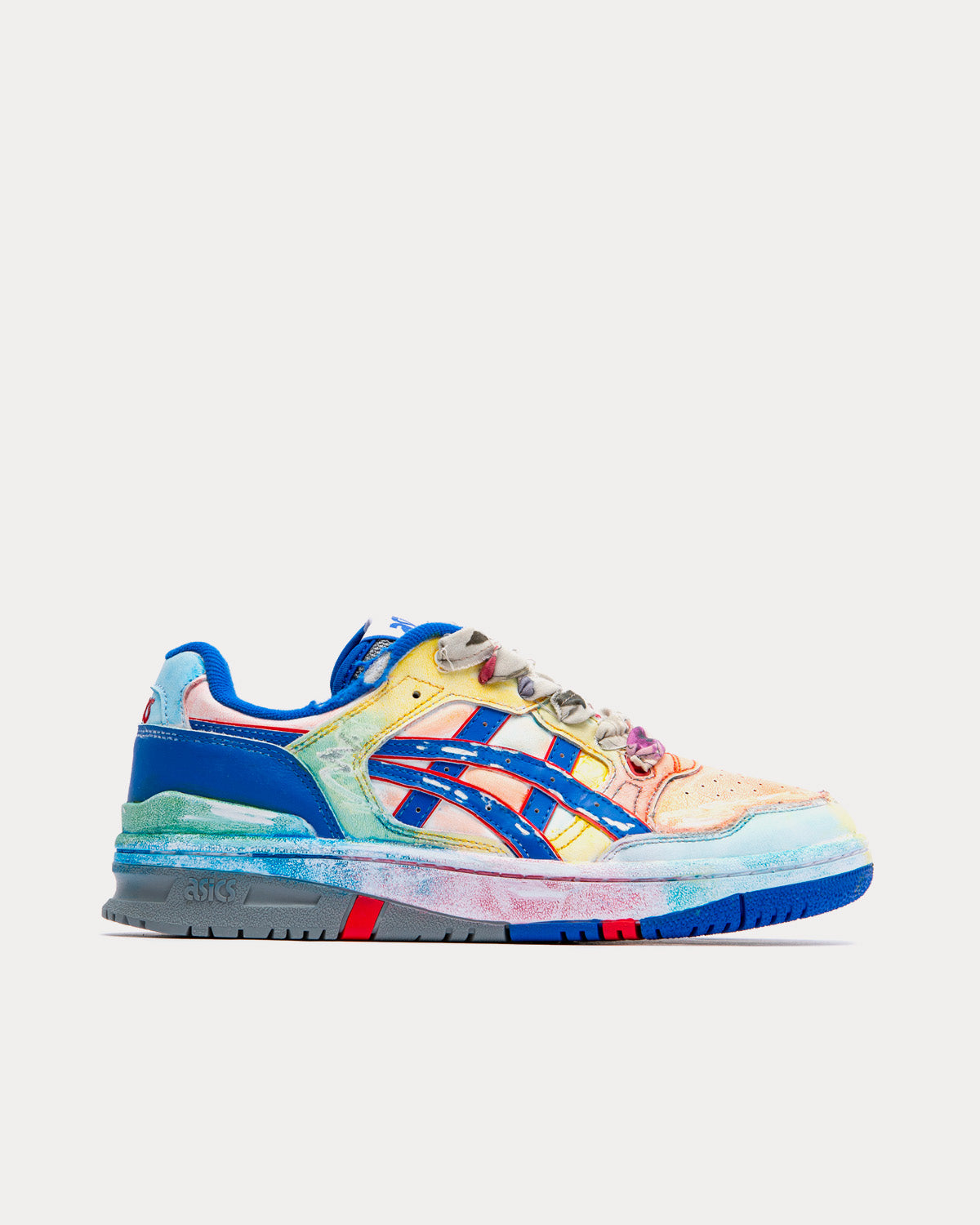 Asics x (di)vision EX89 Rainbow / Cobolt / Beige Lace Low Top Sneakers ...