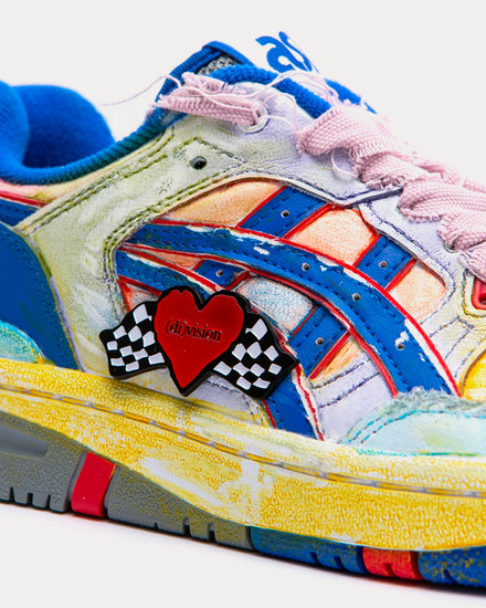 Asics x (di)vision Unisex EX89 Rainbow Pink Blue Low Top