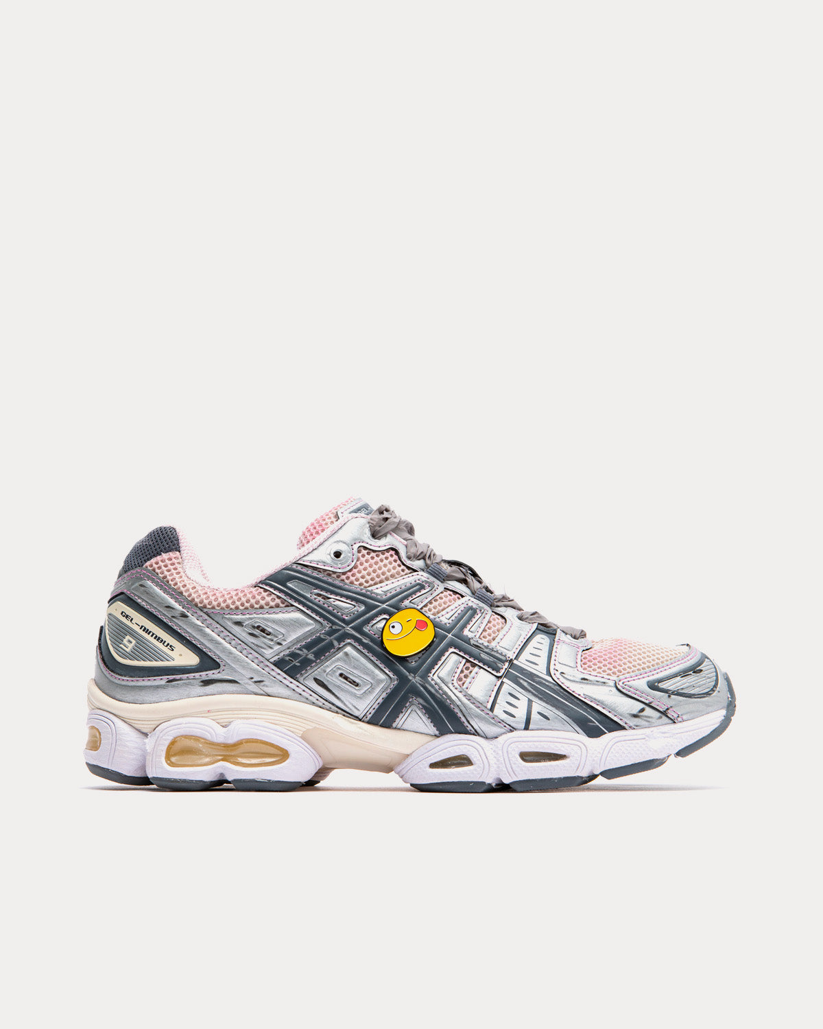 Asics x (di)vision - GEL-Nimbus 9 Grey / Winestained / Silver Low Top Sneakers