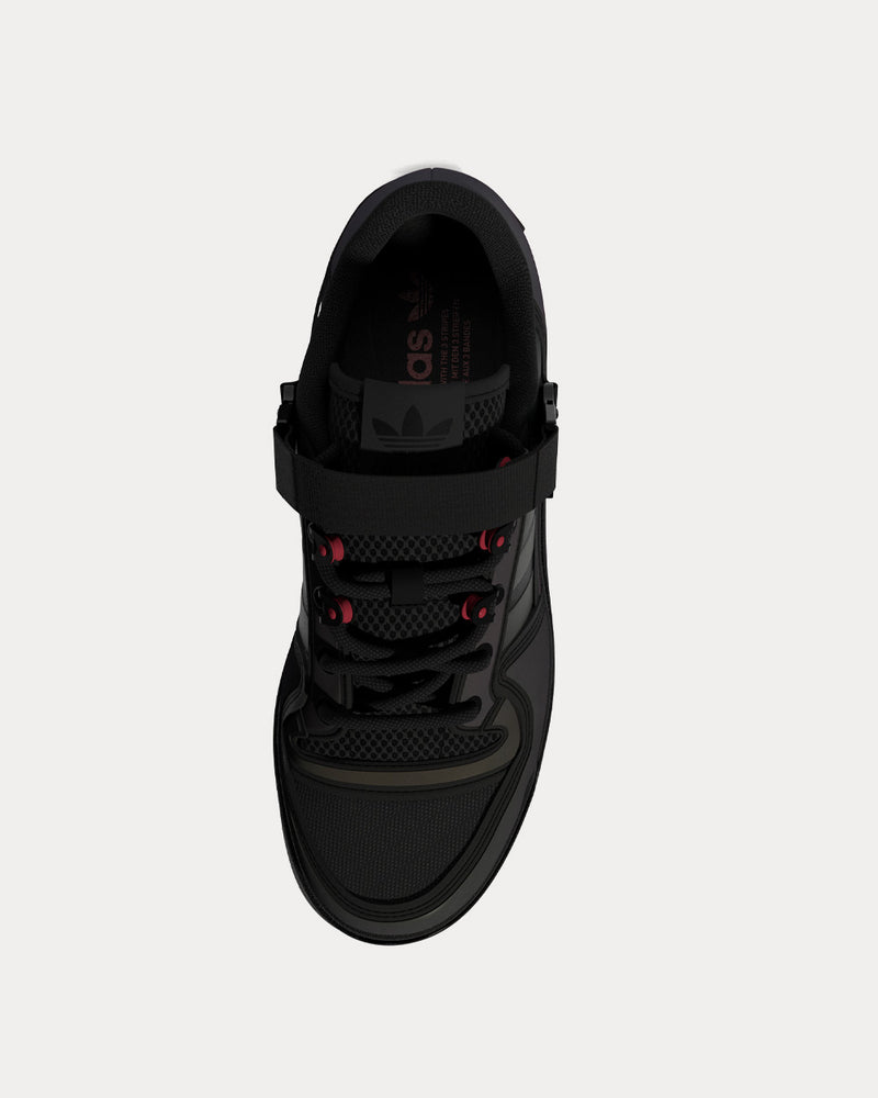 Adidas Triple Platform Core Black / Solar Red Low Top Sneakers - 2