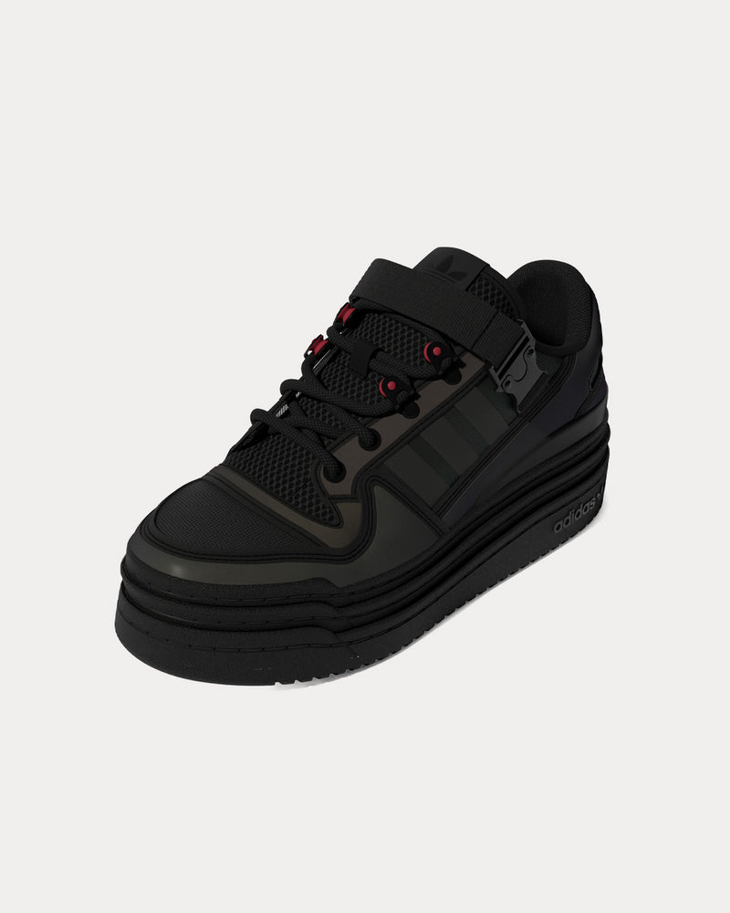 Adidas Triple Platform Core Black / Solar Red Low Top Sneakers - 3