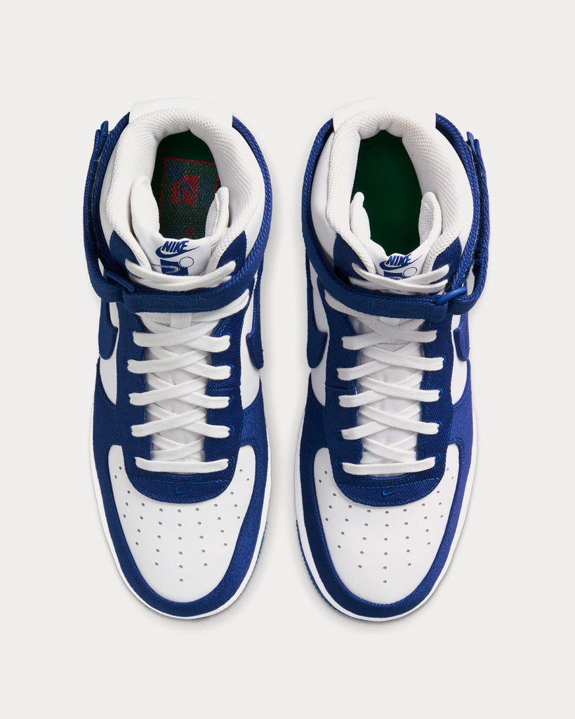 Nike Air Force 1 High '07 Emb White / Blue Rush High Top Sneakers - Sneak  in Peace