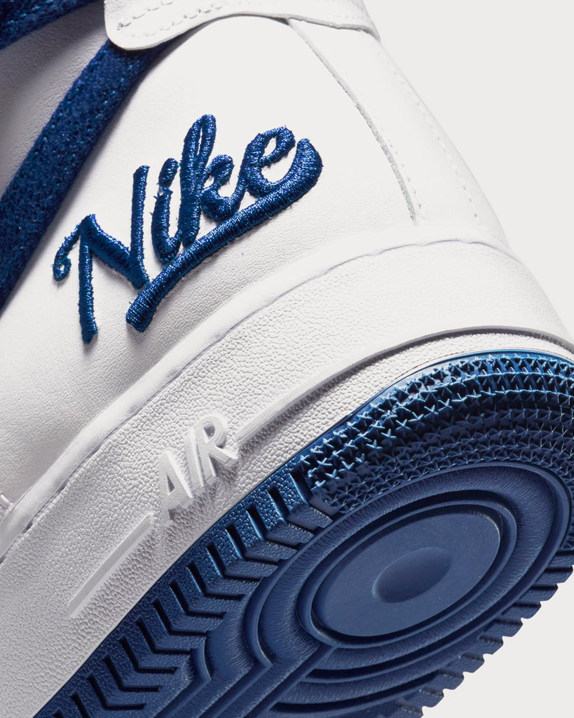 Nike Air Force 1 High '07 Emb White / Blue Rush High Top Sneakers