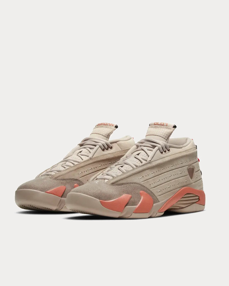 Jordan x CLOT Air Jordan 14 Terracotta Low Top Sneakers - 3